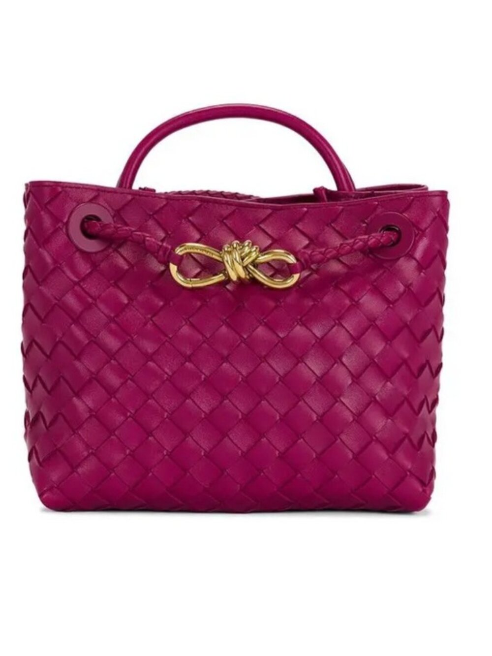 New Bottega Veneta Pink Small Andiamo Bag